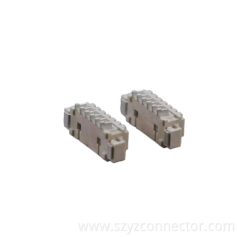 White connector pin holder